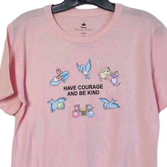 Disney Princess Cinderella Have Courage And Be Kind T Shirt Sz L - Picture 2 of 7